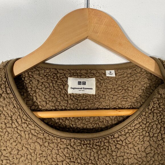 Uniqlo x Engineered Garments Fleece Sweatshirt Brown mens size medium - Picture 3 of 5